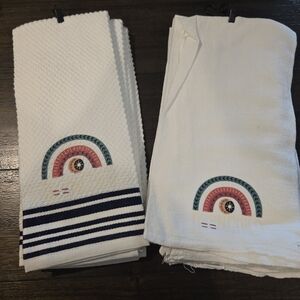 Rainbow Embroidered Kids Towels